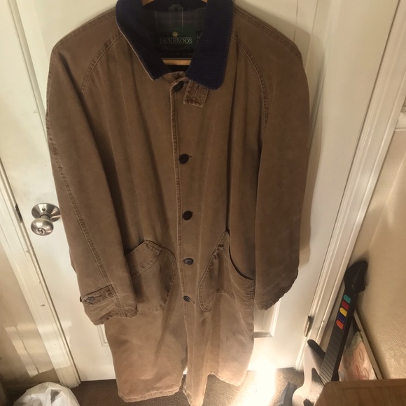 Jackeroos light brown Vintage Trench Coat Duster - Picture 2 of 10